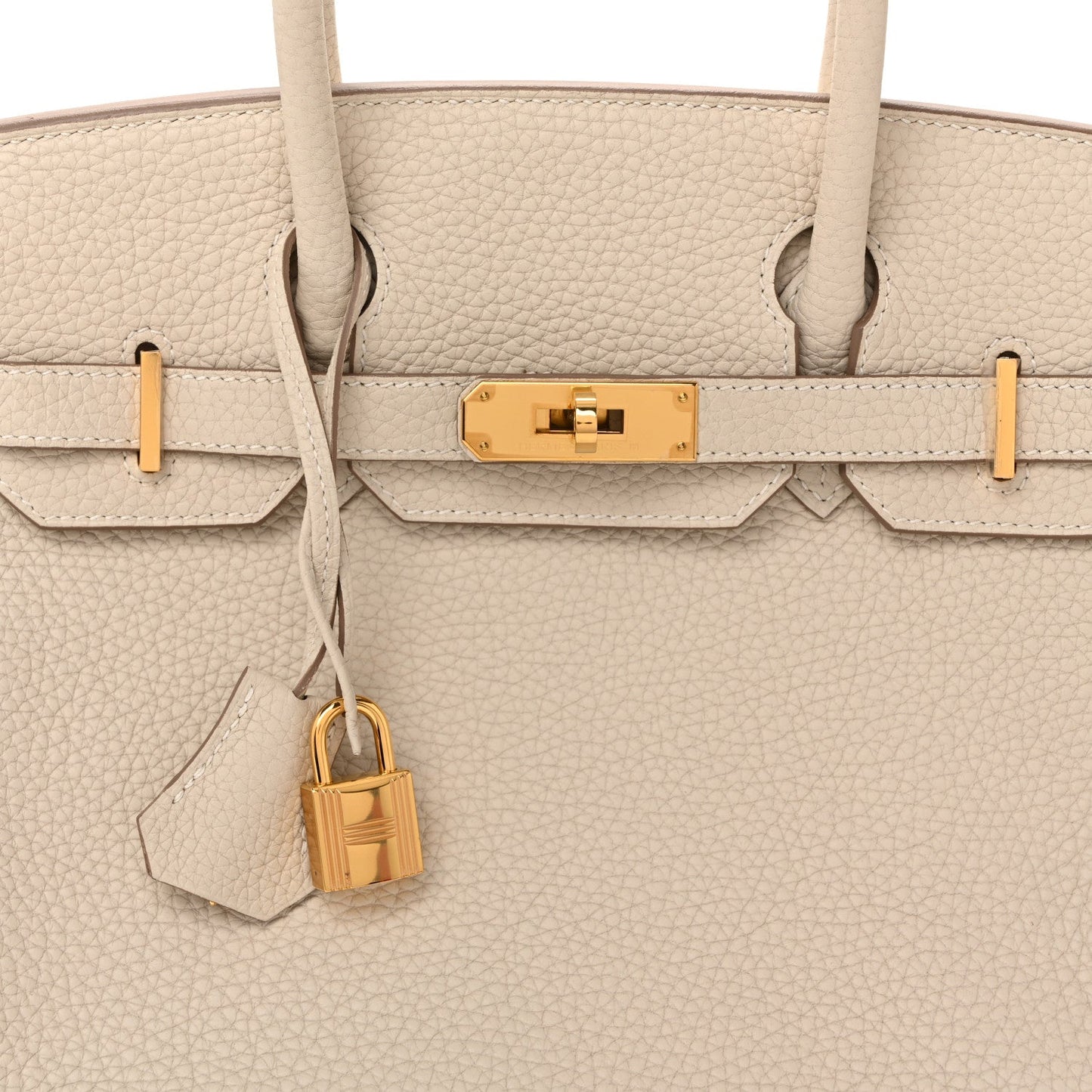 Hermes Taurillon Clemence Birkin 30 Craie