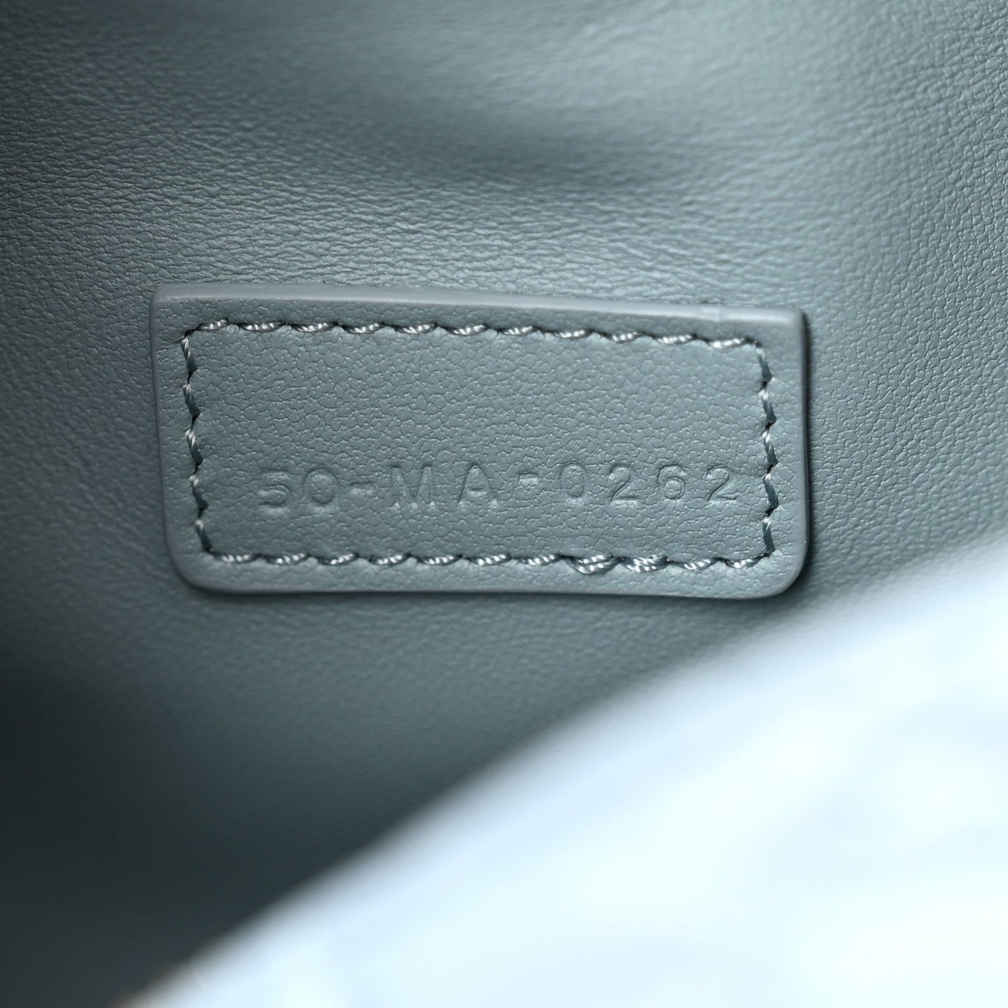 Christian Dior Calfskin Macrocannage Small Diortravel Nomad Pouch Bracing Blue