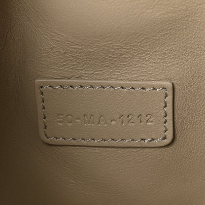 Christian Dior Calfskin Macrocannage Medium Diortravel Nomad Pouch Sand