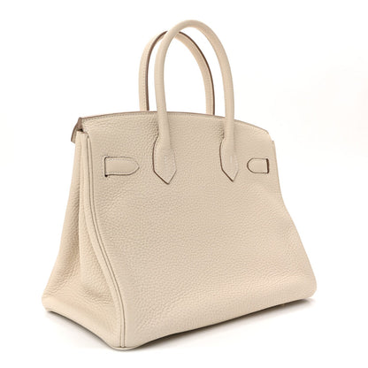 Hermes Taurillon Clemence Birkin 30 Craie