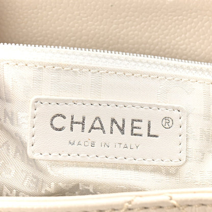 Chanel Caviar Quilted Mademoiselle Flap Bag Light Beige
