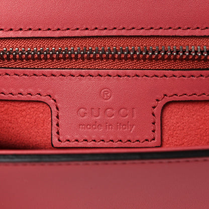 Gucci Senna Calfskin Petite GG Top Handle Shoulder Bag Pink