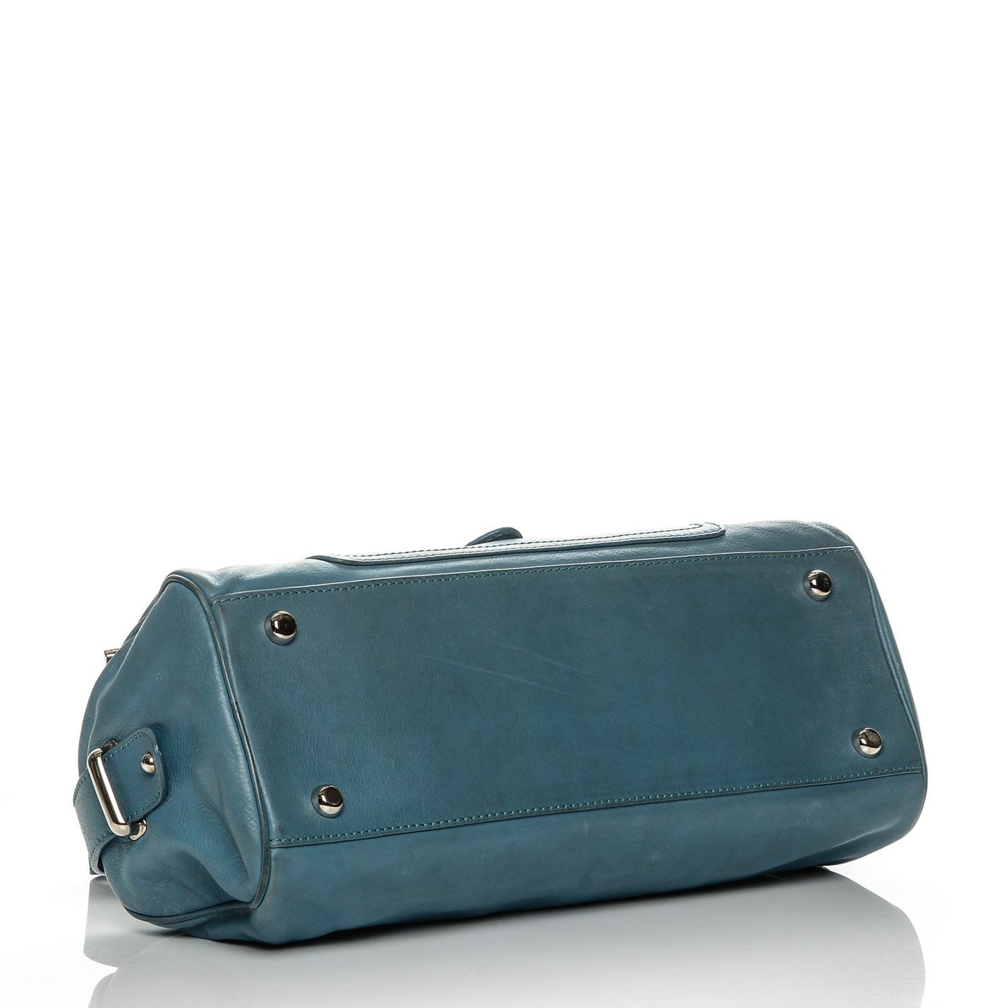 Marc Jacobs Smooth Calfskin Bowler Bag Turqouise