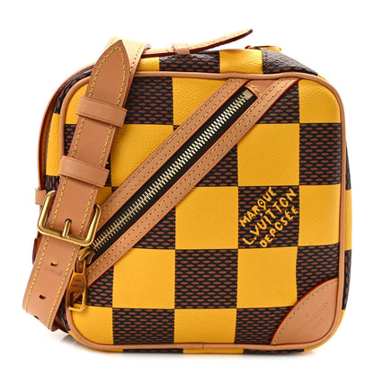 Louis Vuitton Damier Pop Chess Messenger Jaune Mat