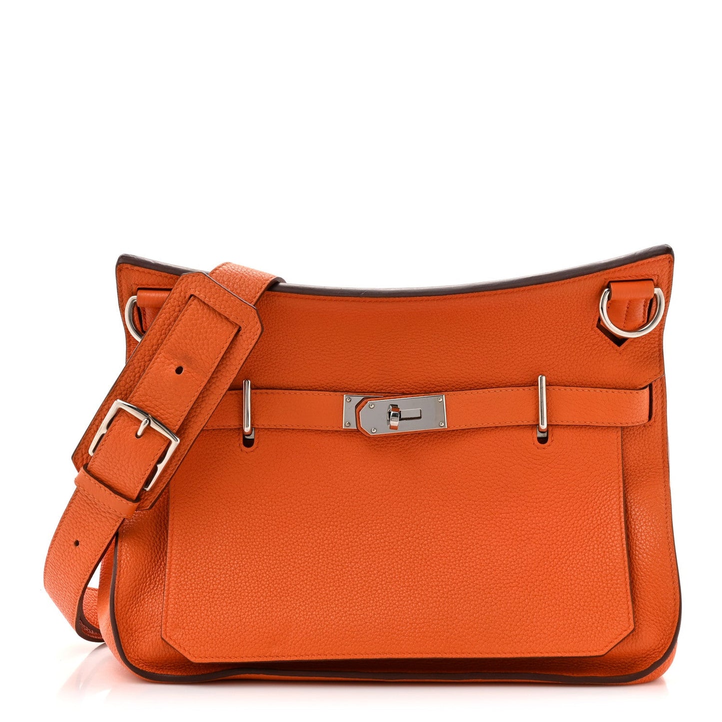 Hermes Taurillon Clemence Jypsiere 31 Orange