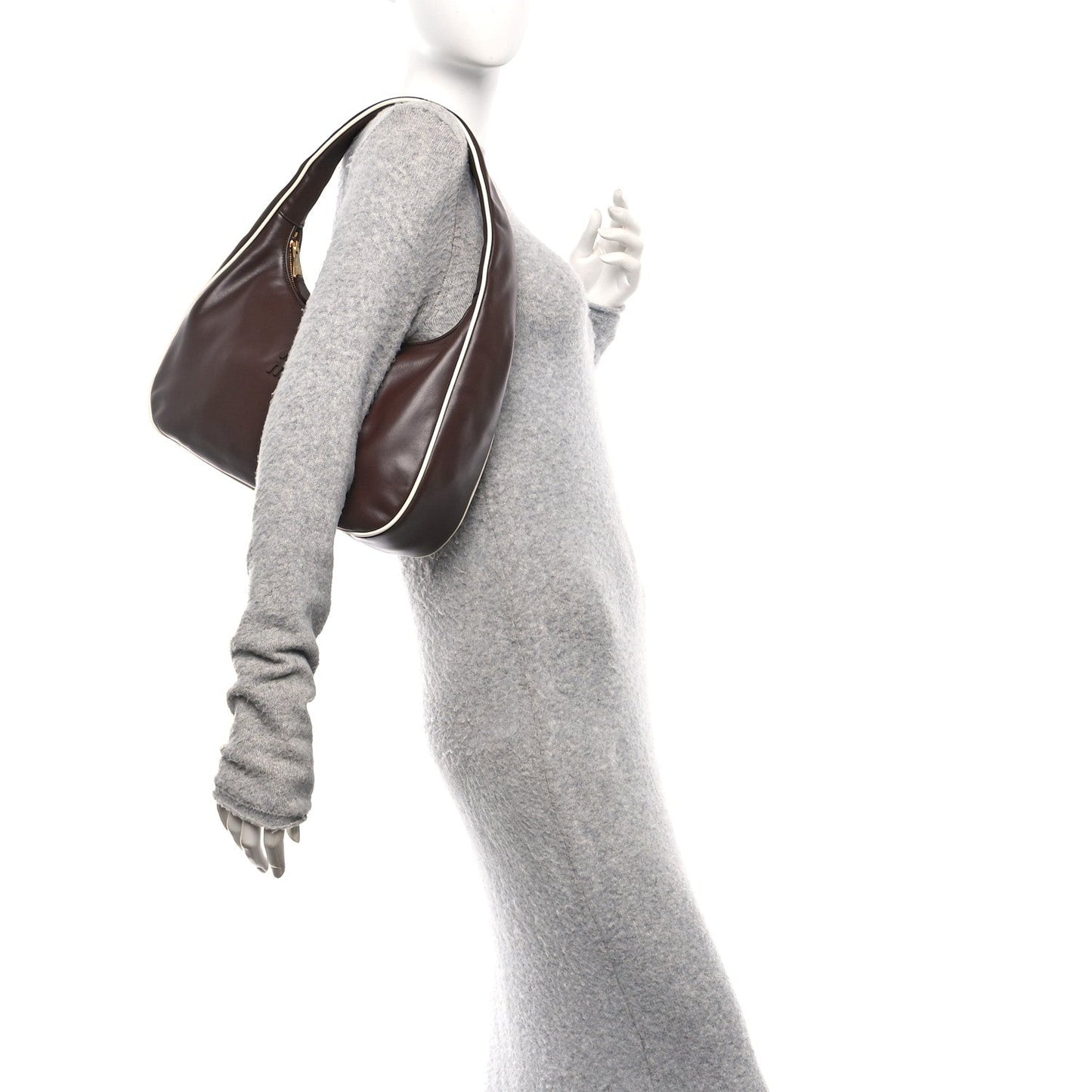 Miu Miu Calfskin Softy Piping Wander Hobo Radica