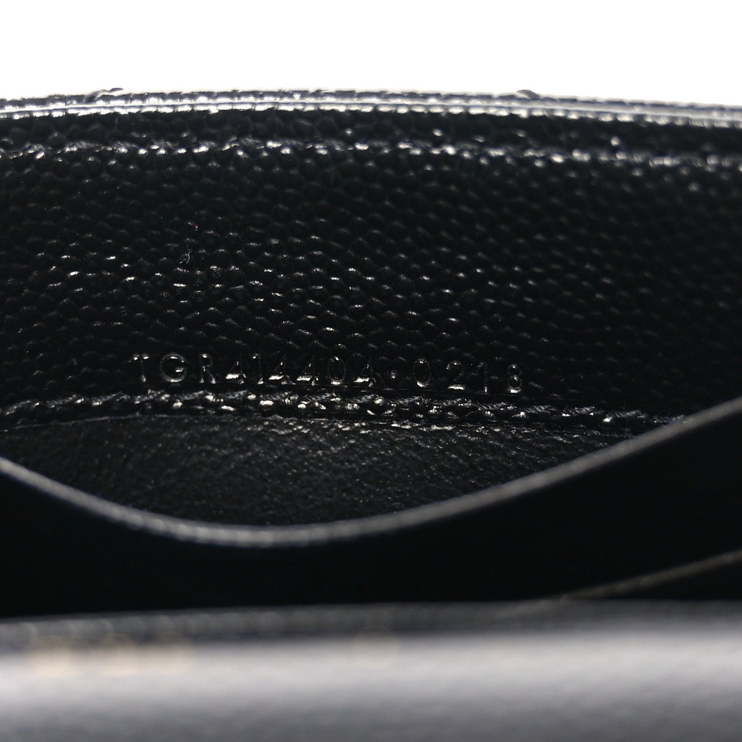 Saint Laurent Grain De Poudre Matelasse Chevron Small Monogram Envelope Wallet Black