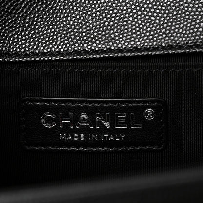 Chanel Caviar Quilted Medium Boy Flap Black