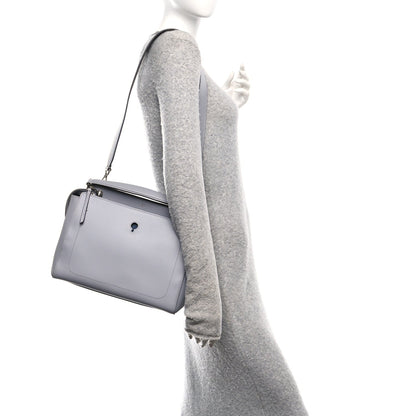 Fendi Vitello Baltico Dolce DotCom Satchel Ardesia