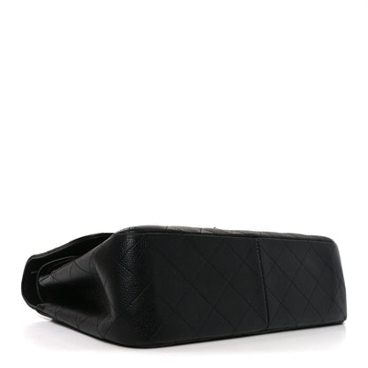 Chanel Caviar Quilted Jumbo Double Flap Black