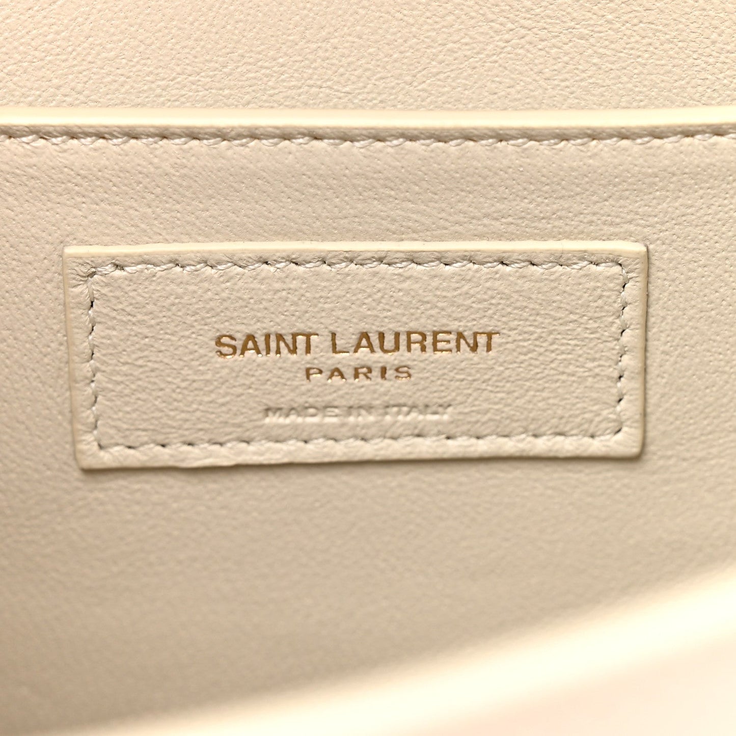 Saint Laurent Smooth Calfskin Manhattan Shoulder Bag Crema Soft
