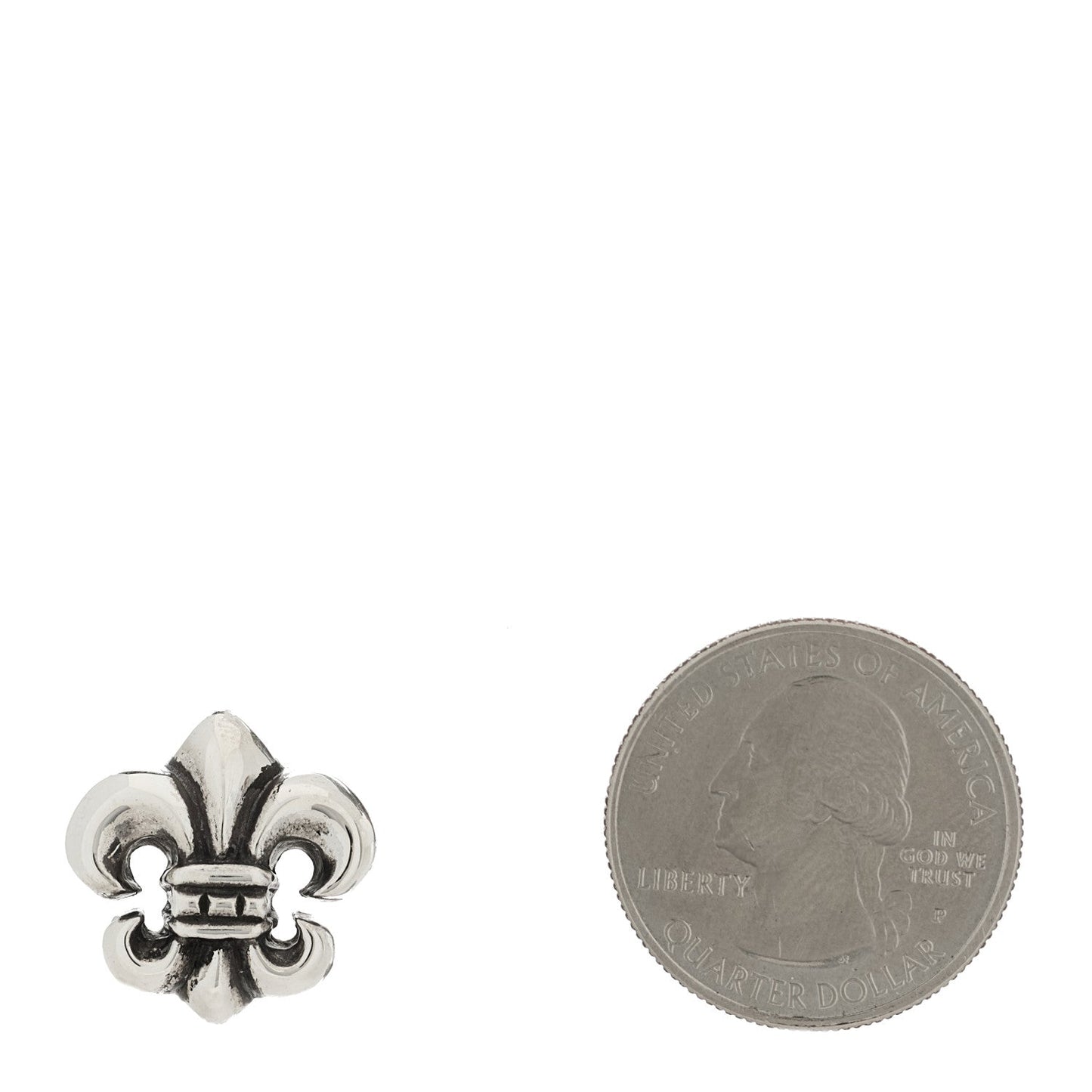 Chrome Hearts Sterling Silver Fleur de Lis Pin