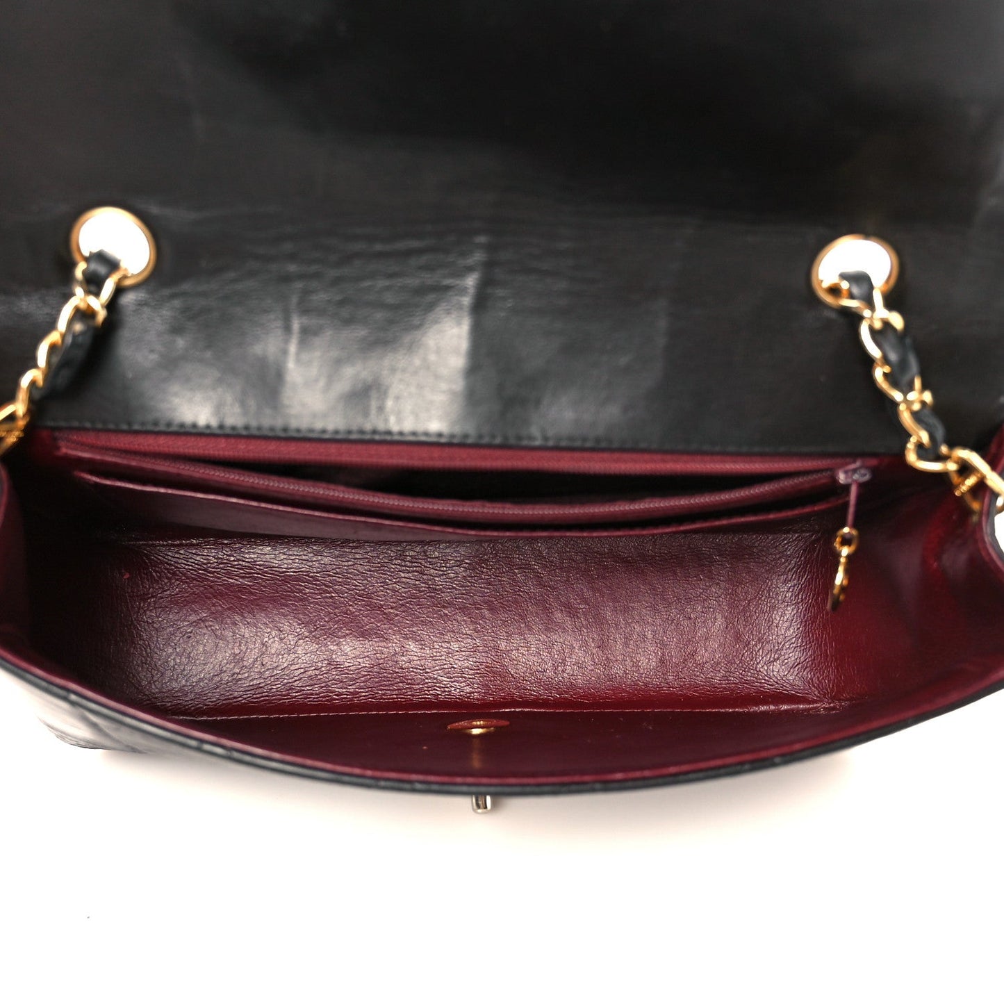 Chanel Lambskin Quilted Medium Single Flap Black