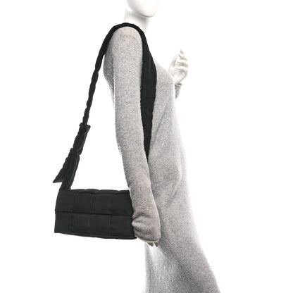 Bottega Veneta Denim Maxi Intrecciato Padded Tech Cassette Bag Black