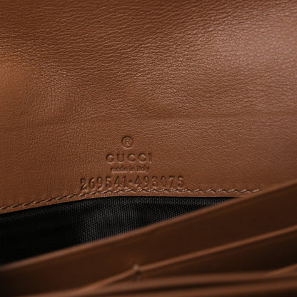 Gucci Soft Microguccissima Dice Chain Wallet Beige