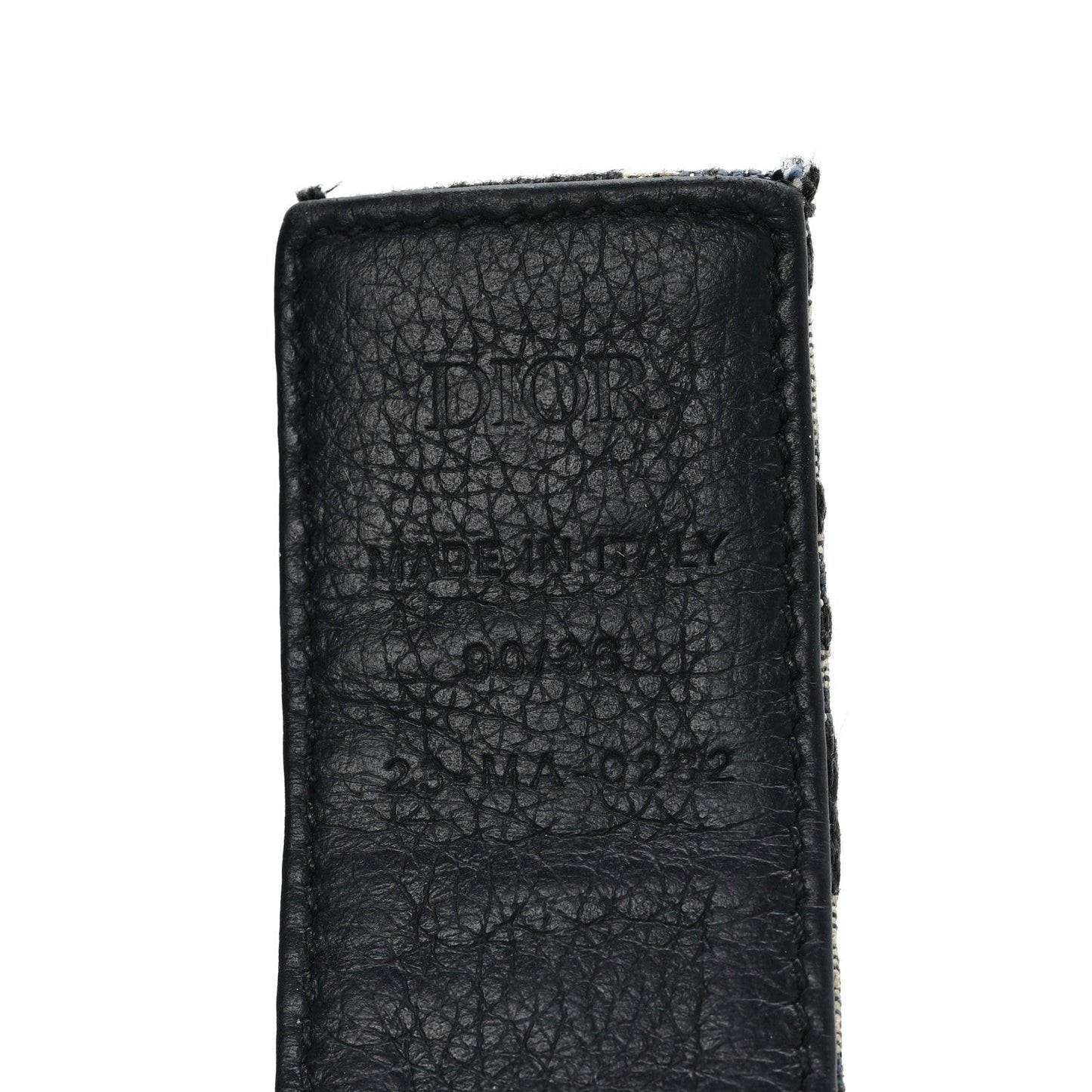 Christian Dior Oblique 35mm Belt 90 36 Blue Multi