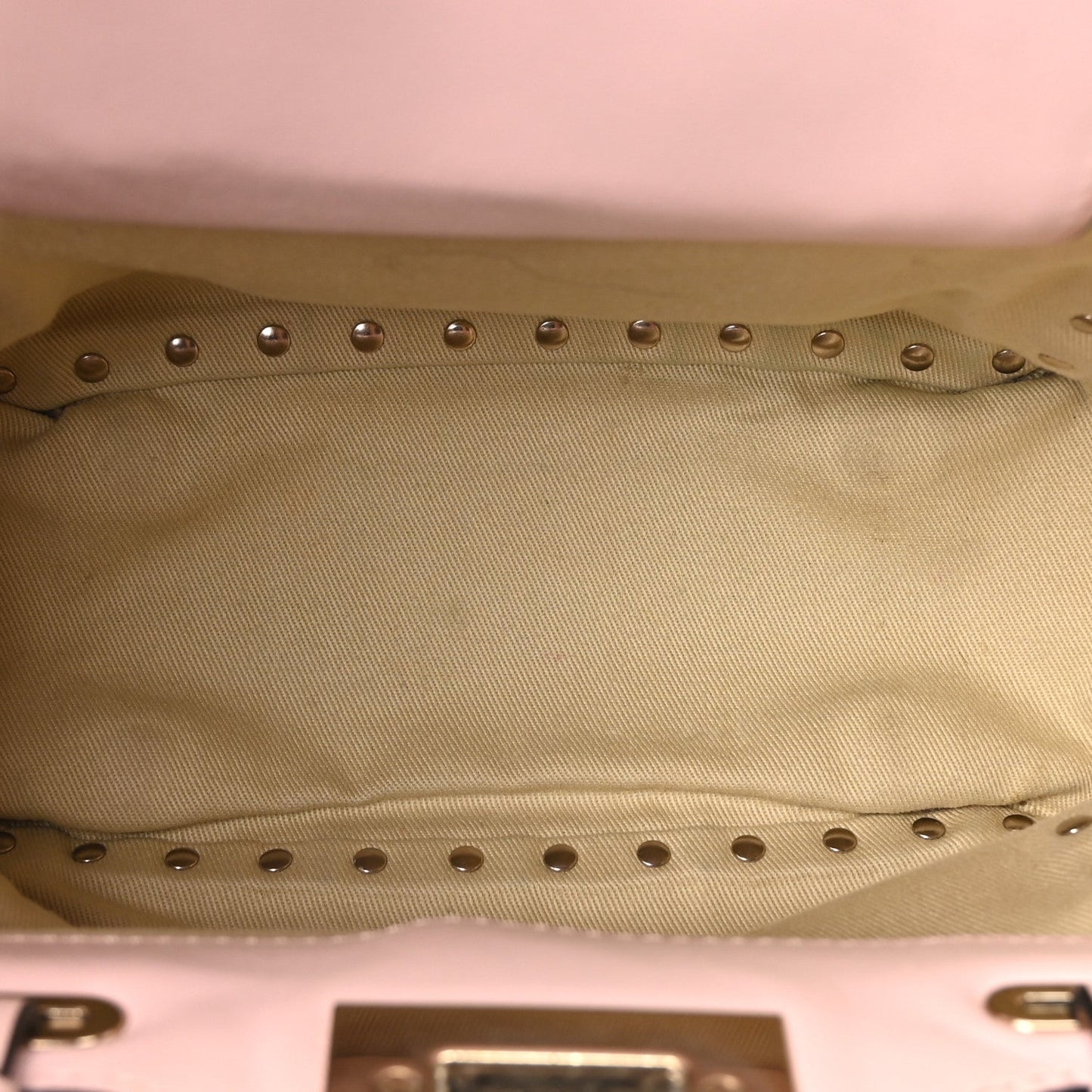 Valentino Garavani Vitello Mini Rockstud Tote Water Rose