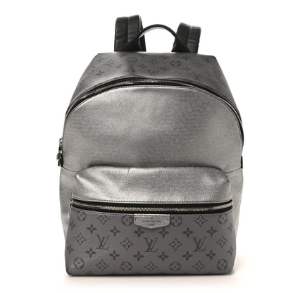 Louis Vuitton Monogram Taiga Discovery Backpack PM Silver