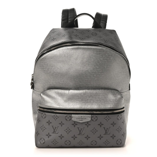Louis Vuitton Monogram Taiga Discovery Backpack PM Silver