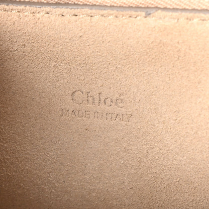 Chloe Suede Calfskin Medium Faye Shoulder Bag Cloudy Blue