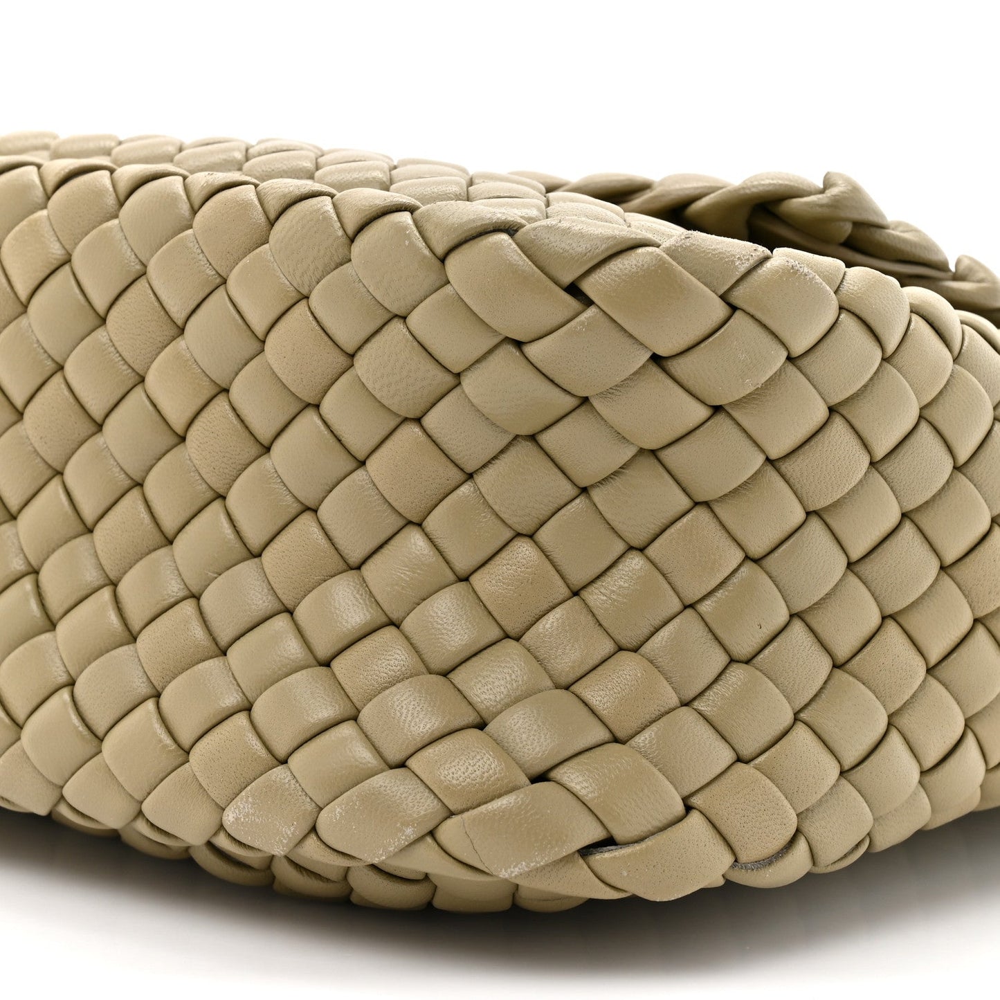 Bottega Veneta Nappa Intrecciato Small Cobble Shoulder Bag Camel