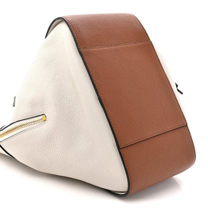 Loewe Calfskin Small Hammock Shoulder Bag Tan Ivory Black