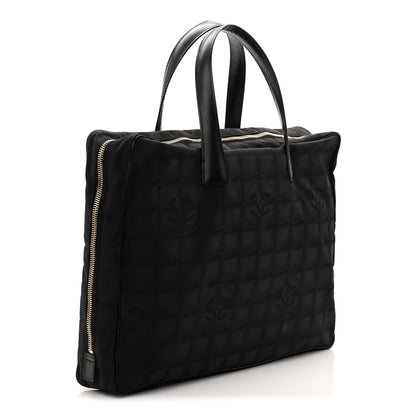 Chanel Nylon Travel Briefcase Black