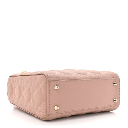 Christian Dior Lambskin Cannage Small My ABCDior Lady Dior Fard