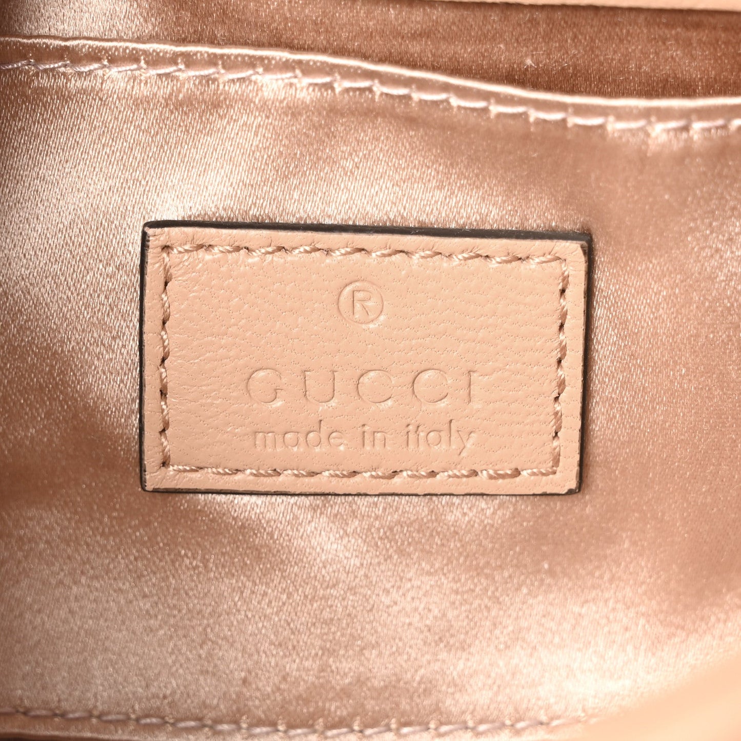 Gucci Nappa Vertical Matelasse Small Maxi Horsebit Chain Shoulder Bag  Rose Beige