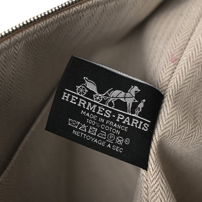 Hermes Cotton Canvas H Pavillon Large Bride-A-Brac Pouch Naturel