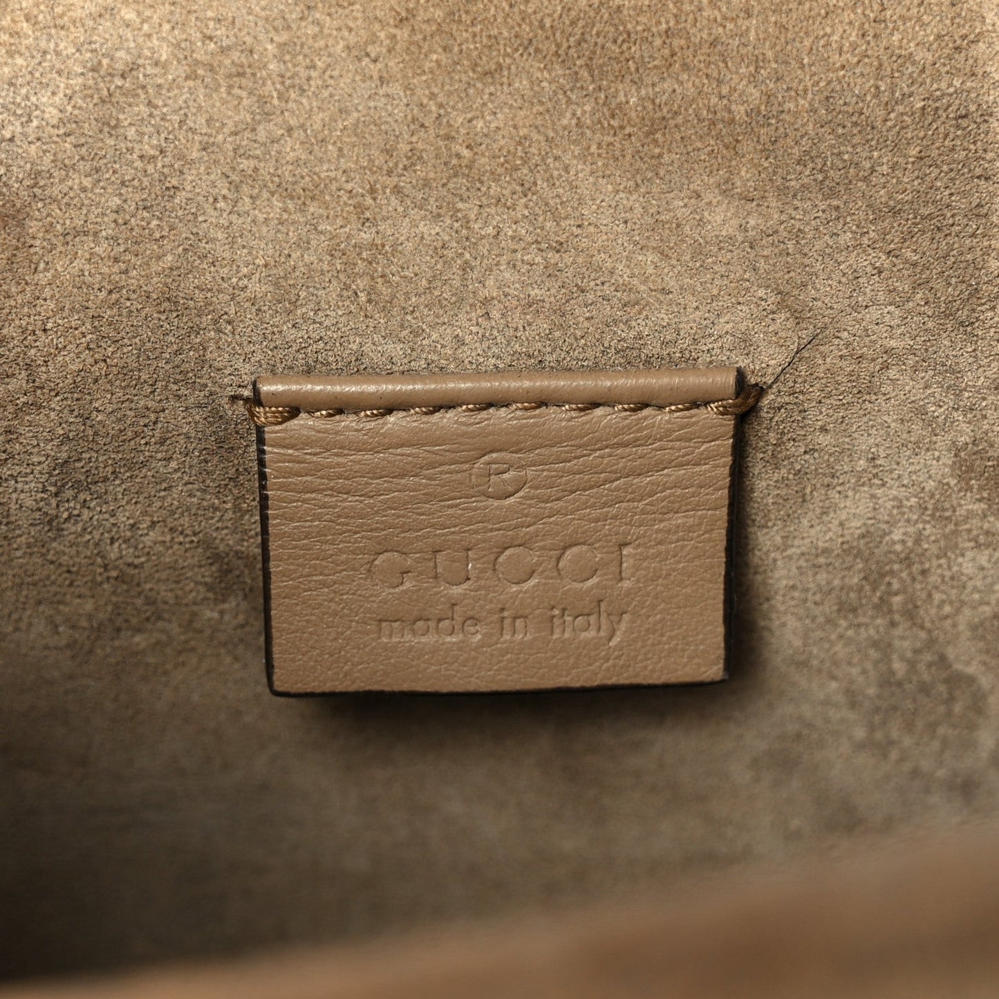 Gucci GG Supreme Monogram Mini Dionysus Shoulder Bag Taupe
