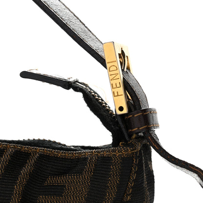 Fendi Zucca Zipped Baguette Tobacco