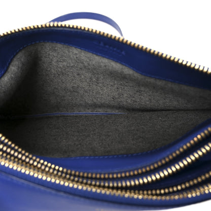 Celine Lambskin Small Trio Crossbody Bag Indigo
