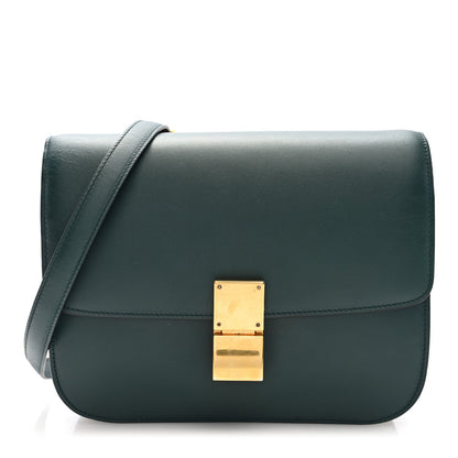 Celine Box Calfskin Medium Classic Box Flap Bag Amazone