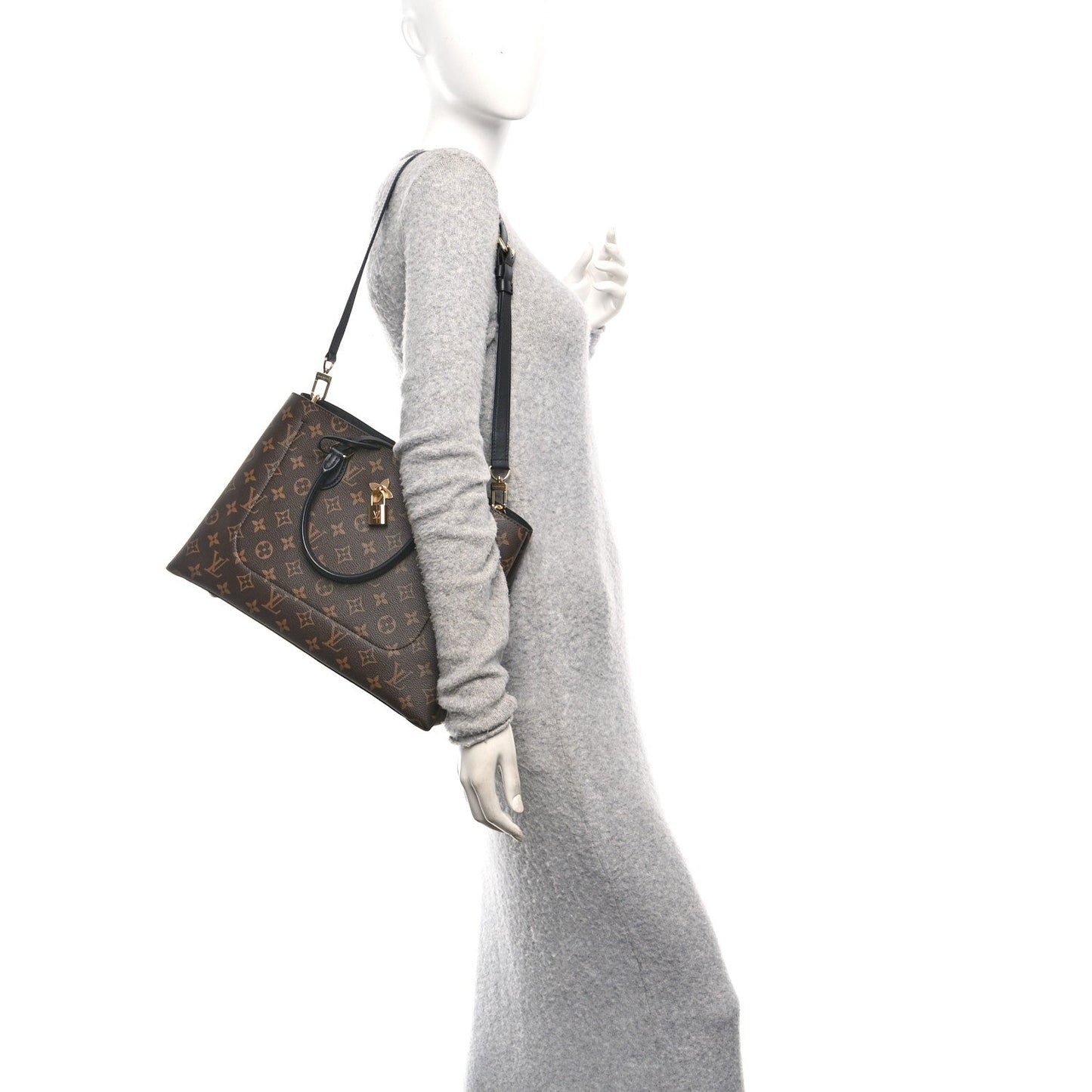 Louis Vuitton Monogram Flower Tote Black