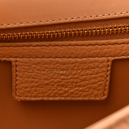 Christian Dior Calfskin Cannage Medium Caro Bag Tan
