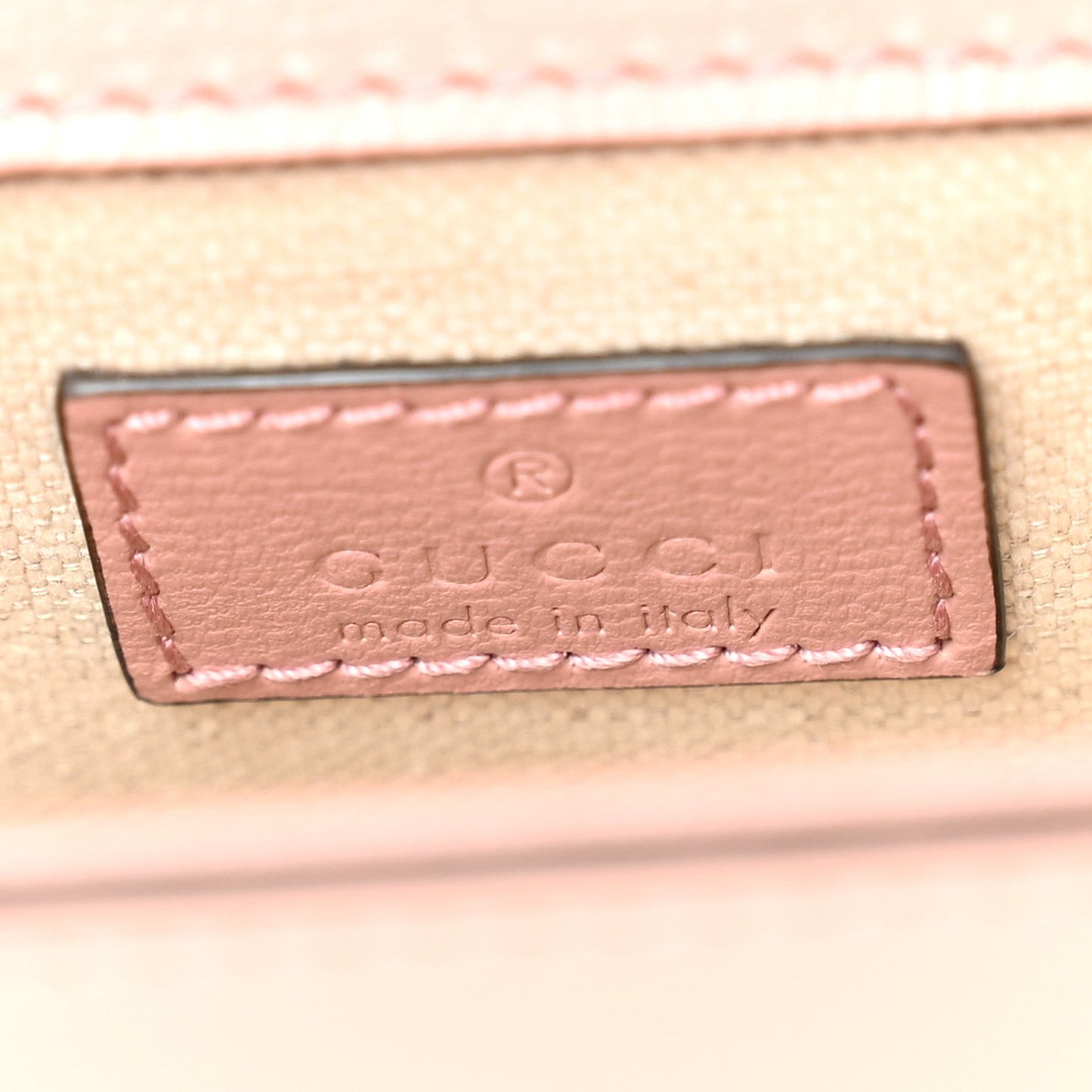 Gucci Azalea Calfskin Crystal GG Monogram Mini Horsebit 1955 Shoulder Bag Dusty Rose