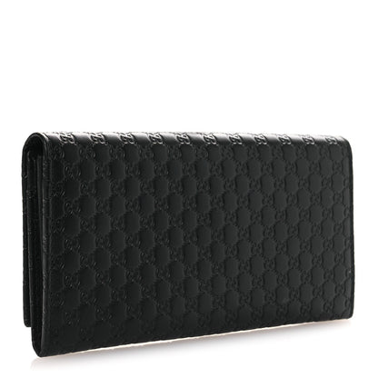 Gucci Soft Microguccissima Continental Wallet Black