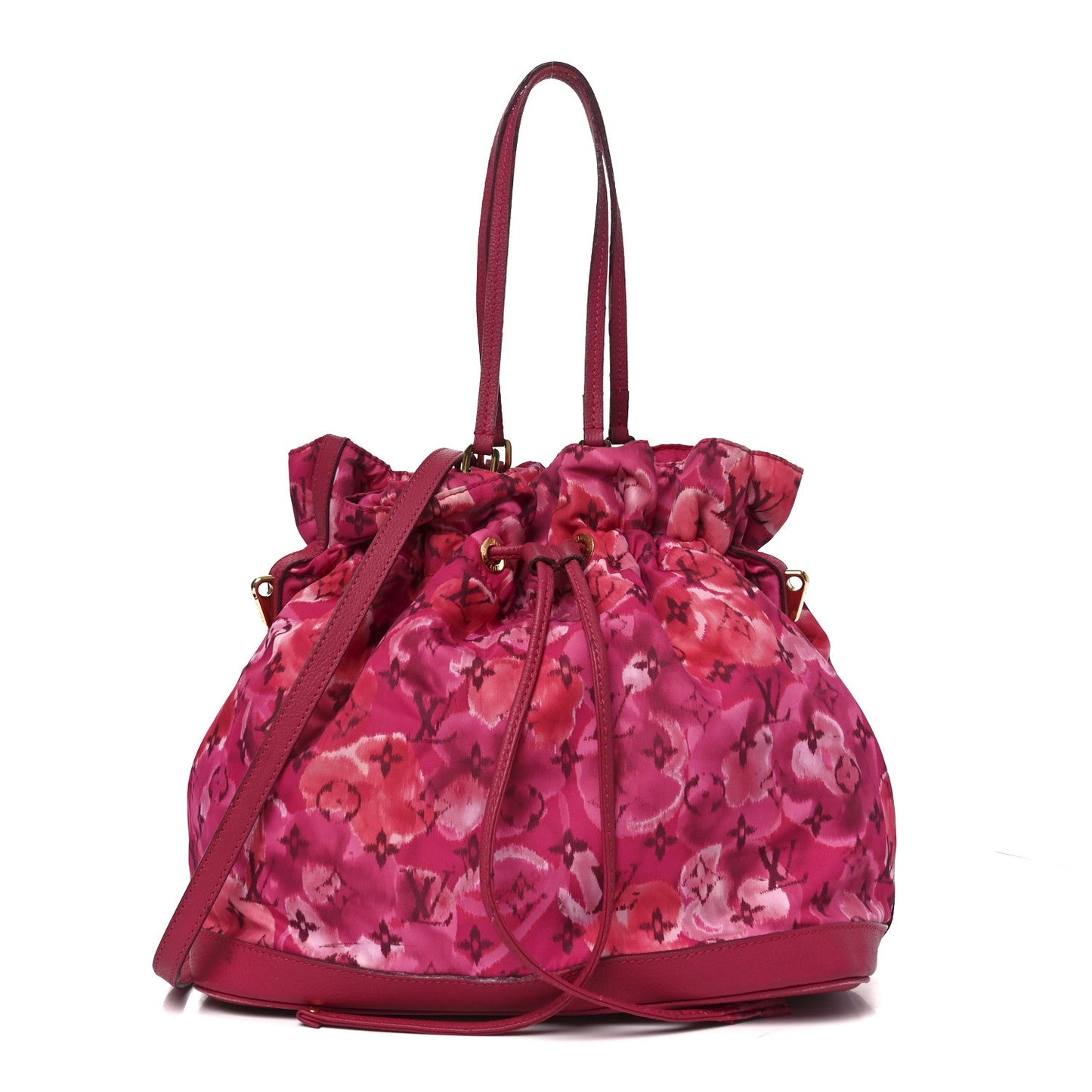 Louis Vuitton Nylon Monogram Ikat Noefull MM Rose Indien