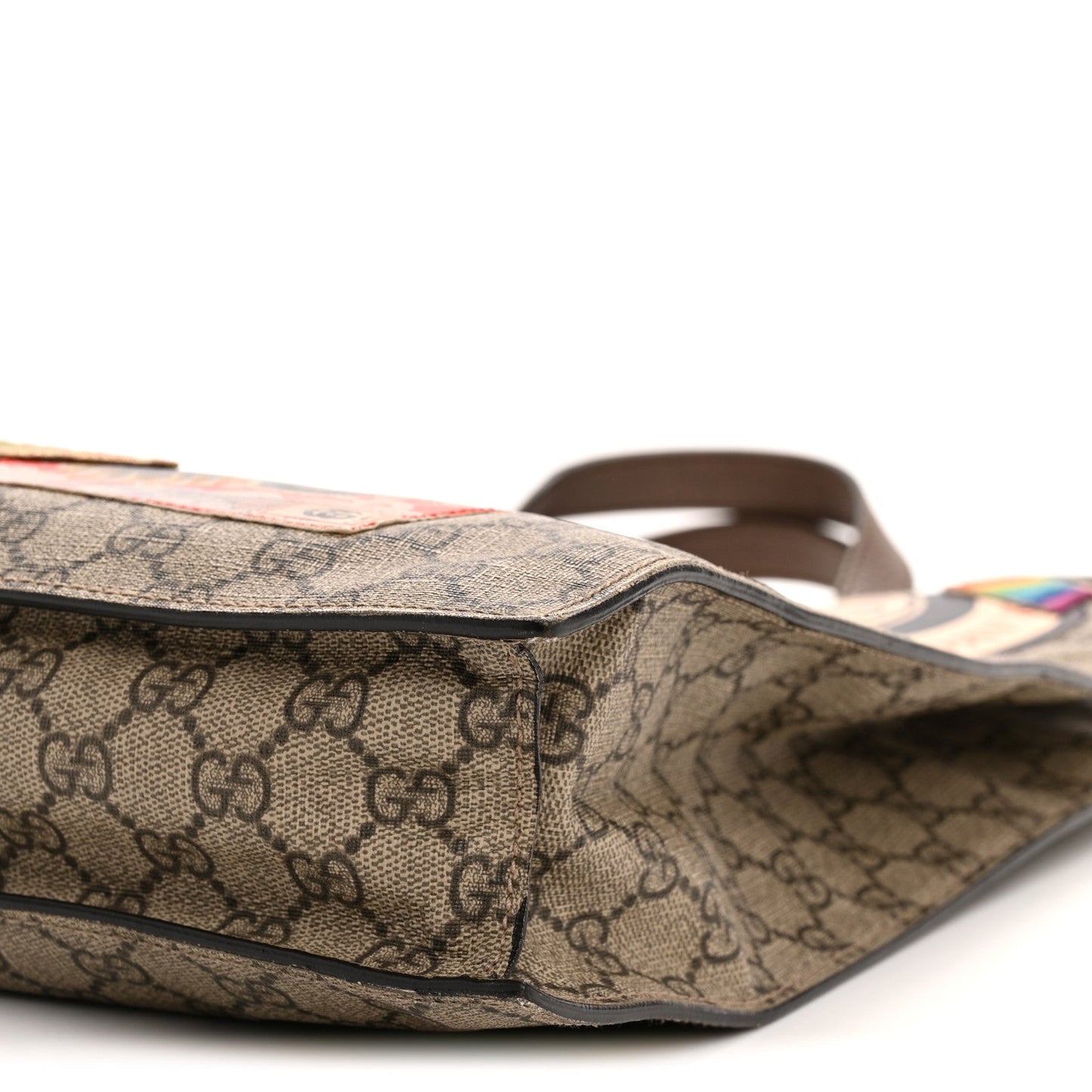 Gucci Soft GG Supreme Monogram Courrier Vertical Tote Beige New Acero
