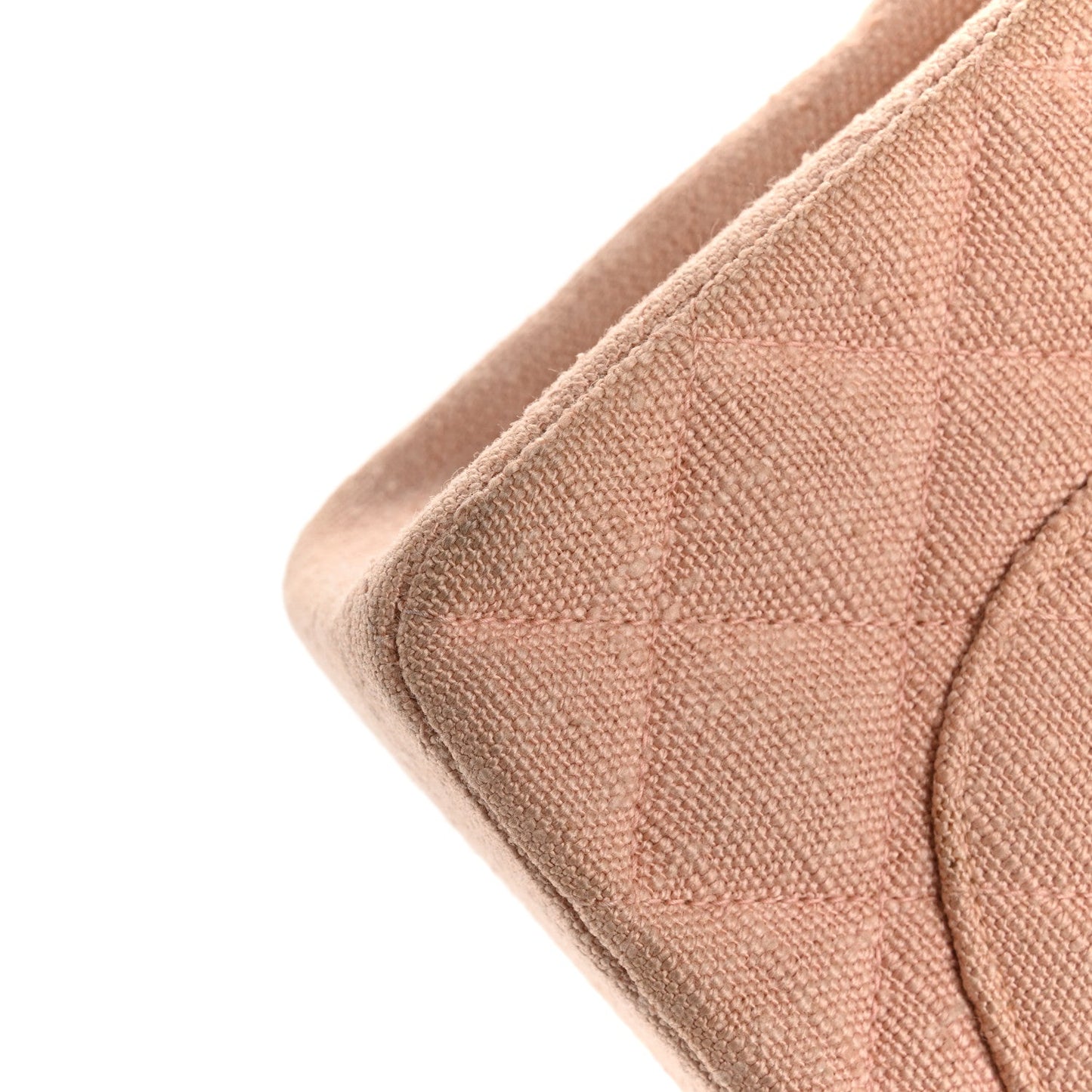Chanel Canvas Quilted Small Double Flap Light Pink