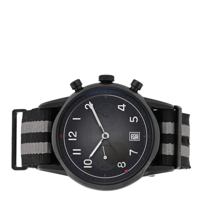 Tiffany DLC Stainless Steel Nylon 40mm CT60 Automatic Watch Black