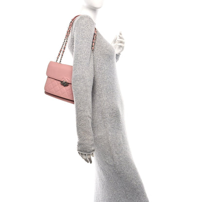 Chanel Goatskin Quilted Small CC Box Flap Pink