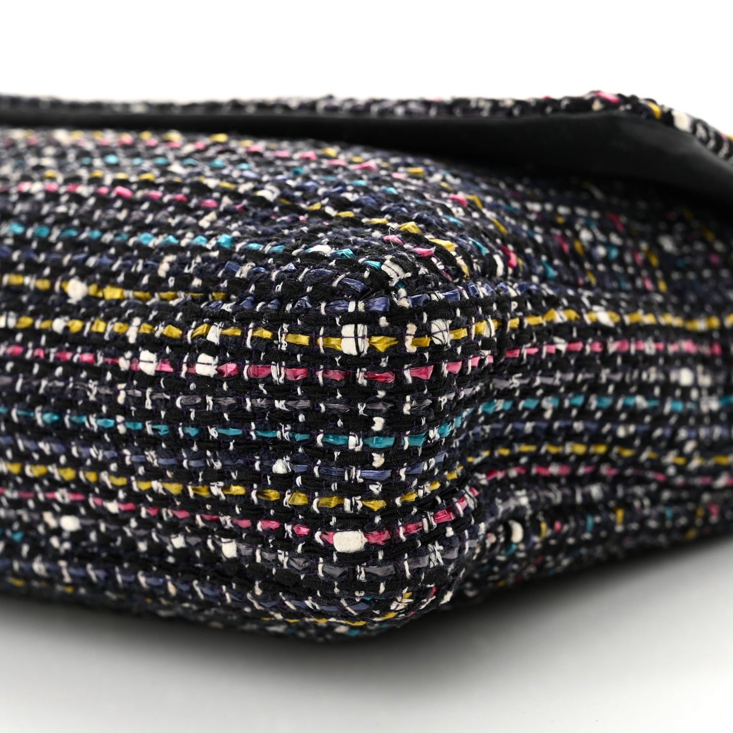 Chanel Tweed Small Messenger Flap Navy