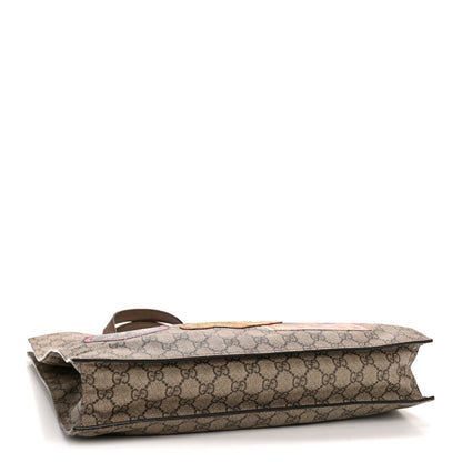 Gucci Soft GG Supreme Monogram Courrier Vertical Tote Beige New Acero