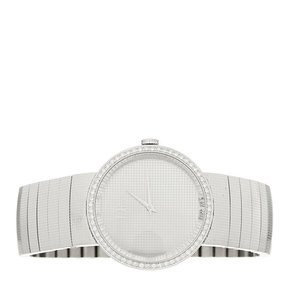 Christian Dior Stainless Steel Diamond Bezel 33mm La D De Dior Quartz Watch