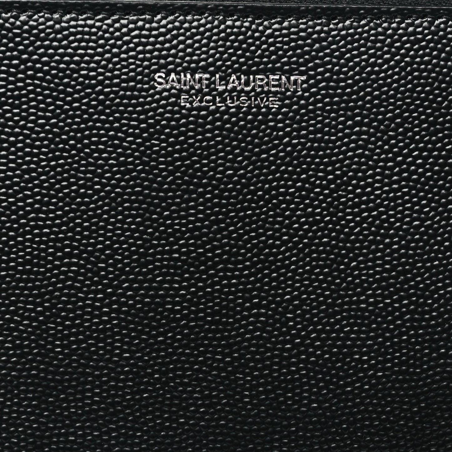 Saint Laurent Grain De Poudre Zipped Tablet Holder Black