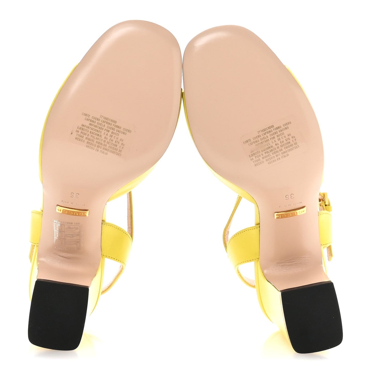 Gucci Malaga Kid Horsebit Lady 75mm Sandals 36.5 Acid Lime