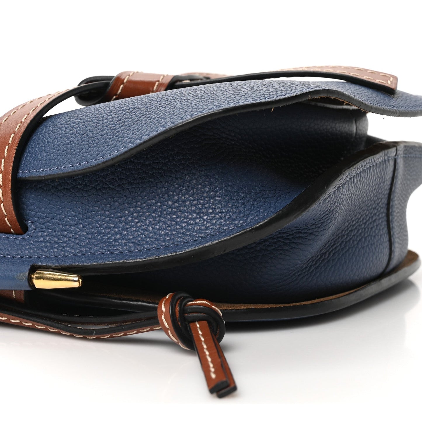 Loewe Grained Calfskin Small Gate Crossbody Bag Varsity Pecan