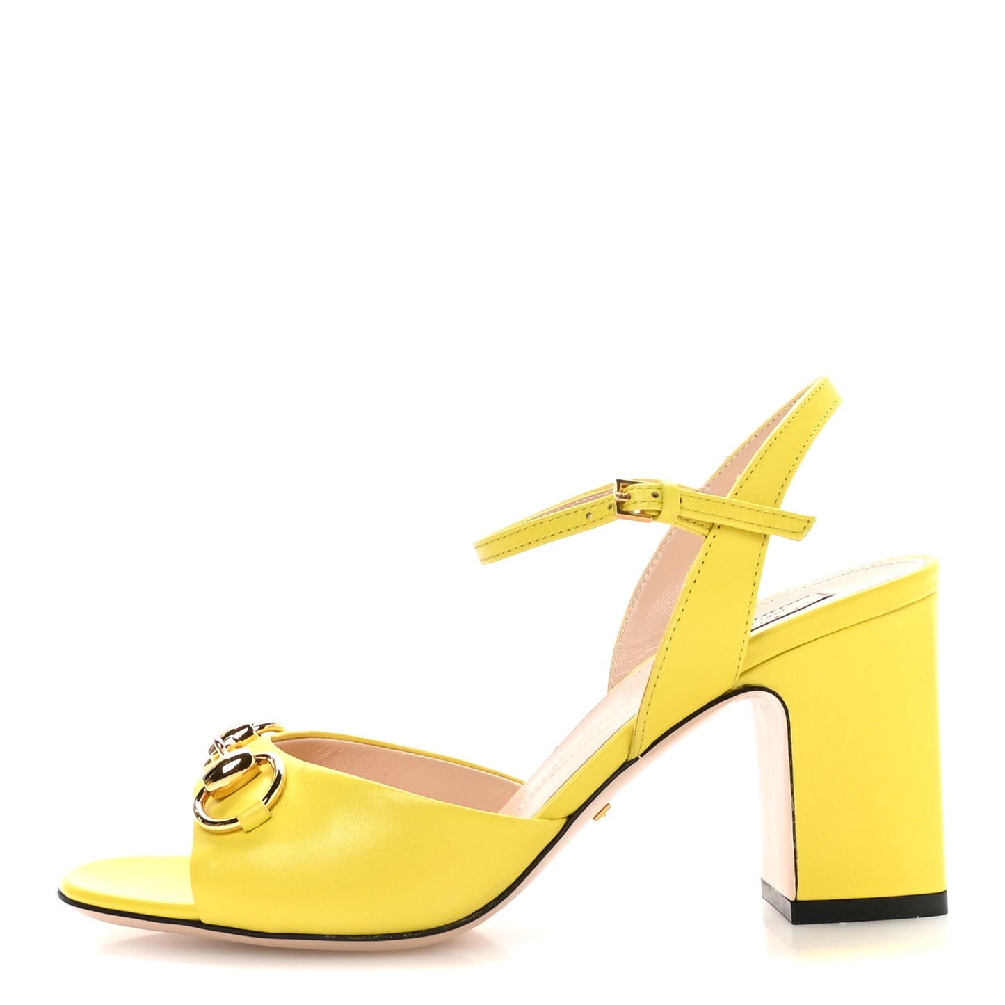 Gucci Malaga Kid Horsebit Lady 75mm Sandals 36.5 Acid Lime